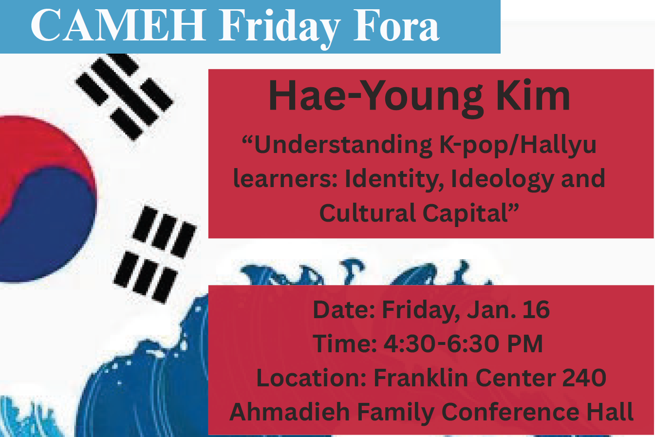 Hae-Young Kim CAMEH Friday Fora